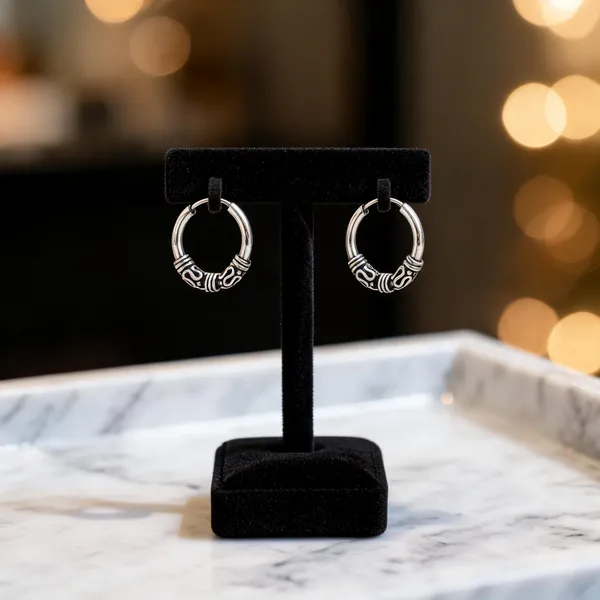 Premium_Quality_Silver_Bali_Stylish_Oxidized_Silver_Round_Earrings_Unisex