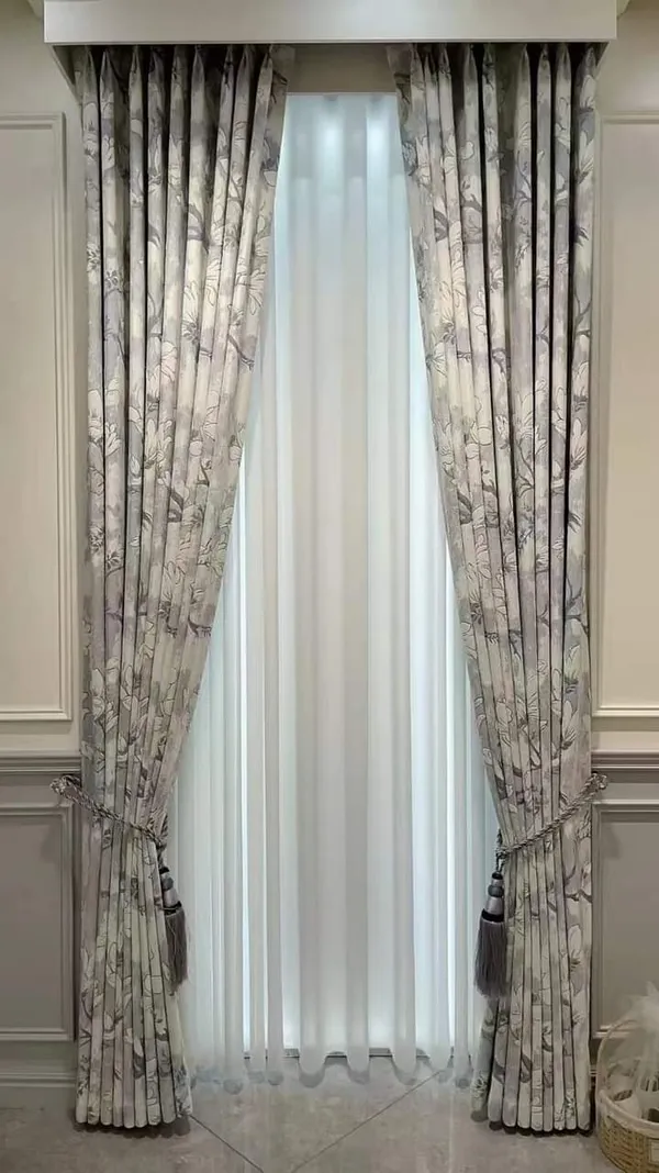 Grey_Jute_3_Plate_Curtain_For_Home_Decor