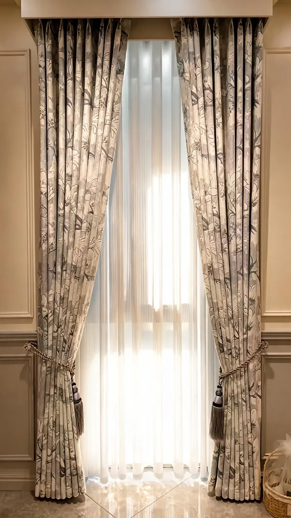 Grey_Jute_3_Plate_Curtain_For_Home_Decor