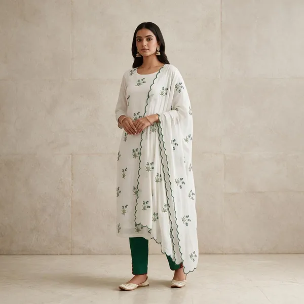 White_Cotton_Unstiched_Suit_Set_For_Women