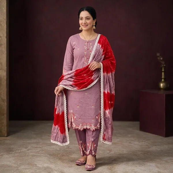 Mauve_Georgette_Unstiched_Suit_Set_For_Women