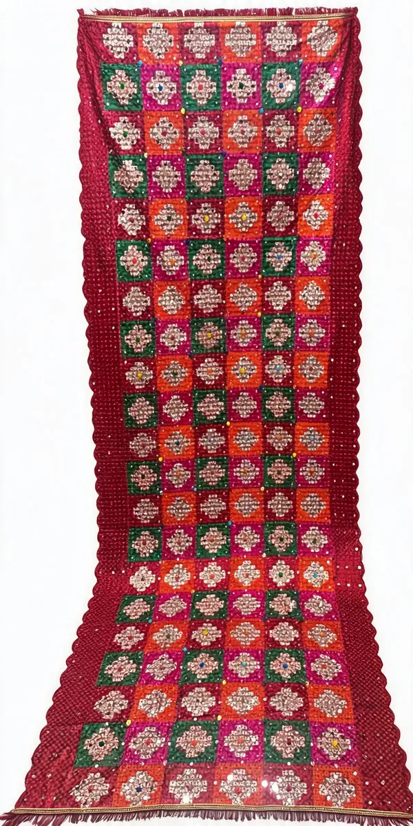 Red_Cotton_Unstiched_Suit_Set_For_Women