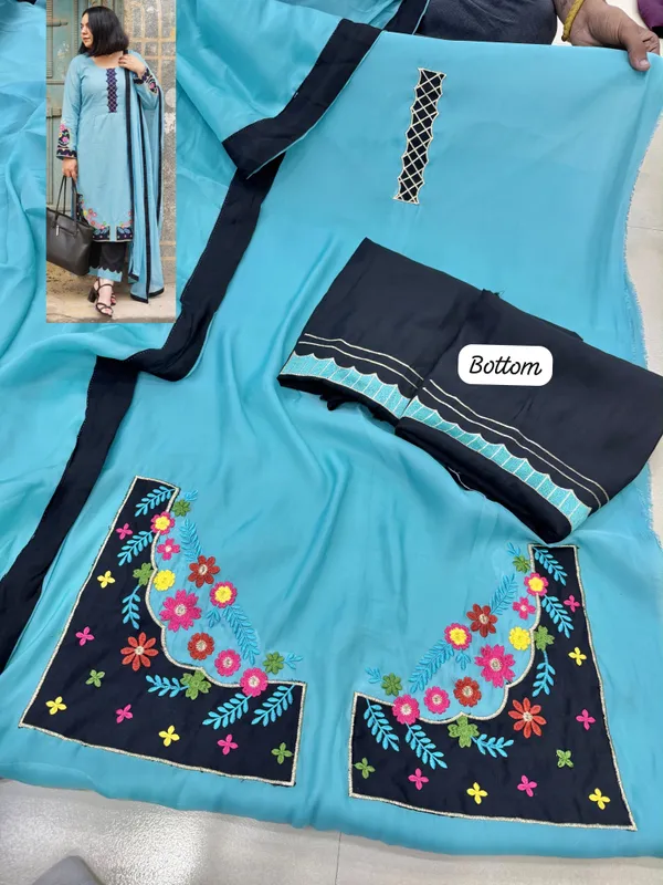 Blue_Rayon_Unstiched_Suit_Set_For_Women