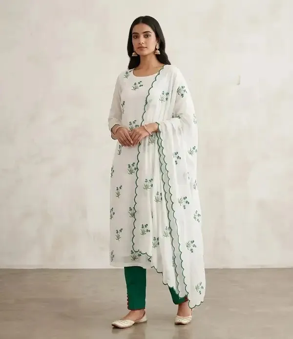 White_Cotton_Unstiched_Suit_Set_For_Women