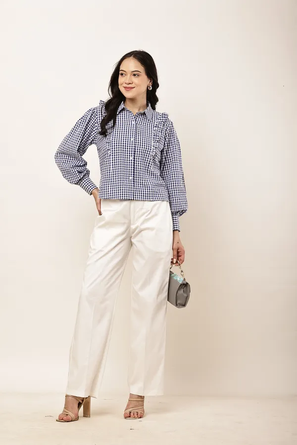 Navy_Blue_Cotton_Gingham_Check_Relaxed_Fit_Shirt_For_Women