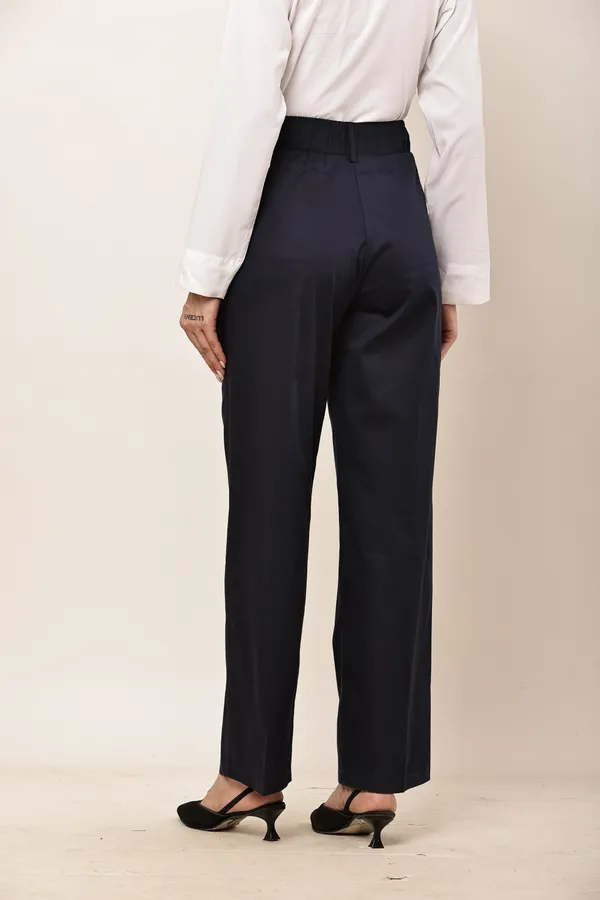 Navy_Blue_Cotton_Blend_Wide_Leg_Trousers_For_Women