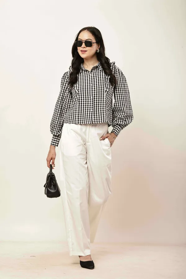 Black_Cotton_Checkered_Cropped_Shirt_For_Women