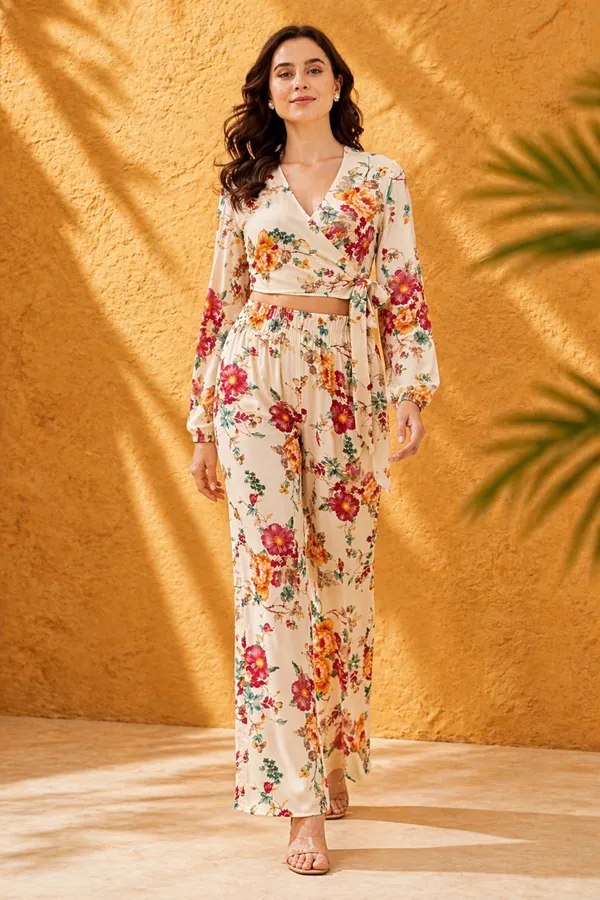 Cream_Rayon_Viscose_Floral_Print_Co_Ord_Set_For_Women
