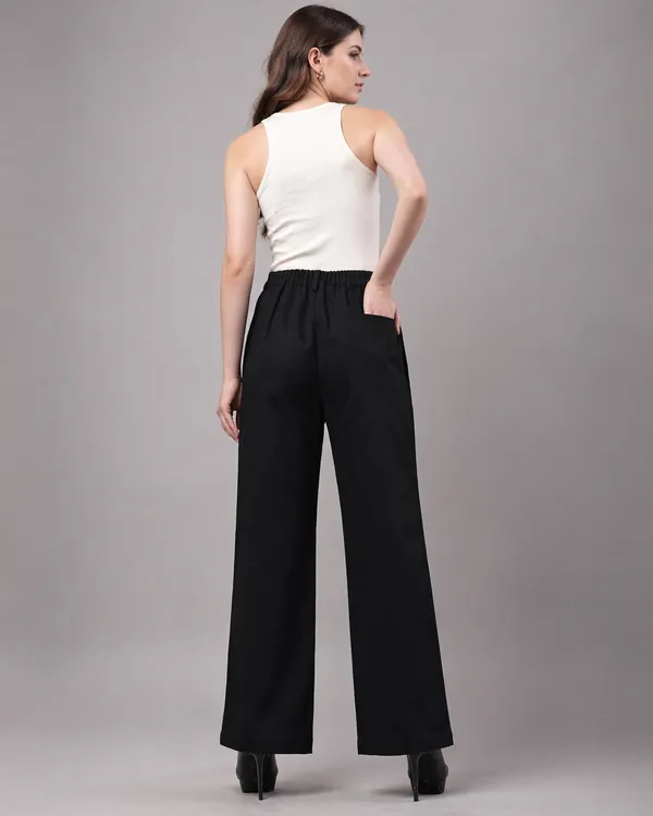 Black_Cotton_High_Waist_Wide_Leg_Trousers_For_Women