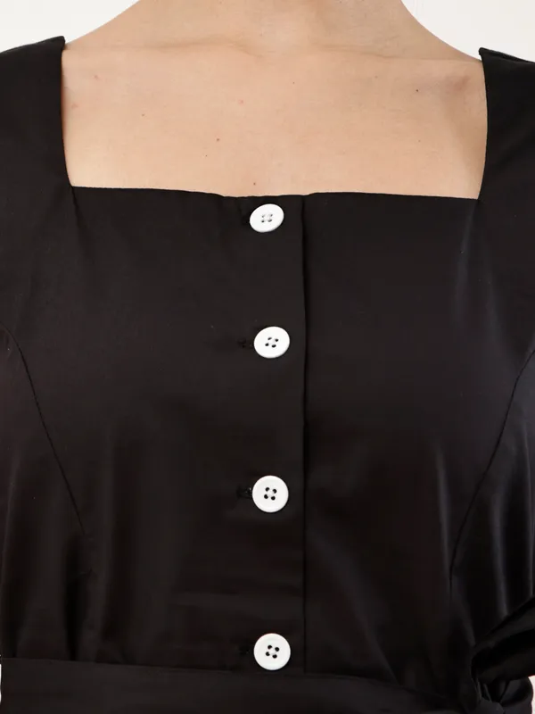 Black_Square_Neck_Tie_Waist_Top_for_Women