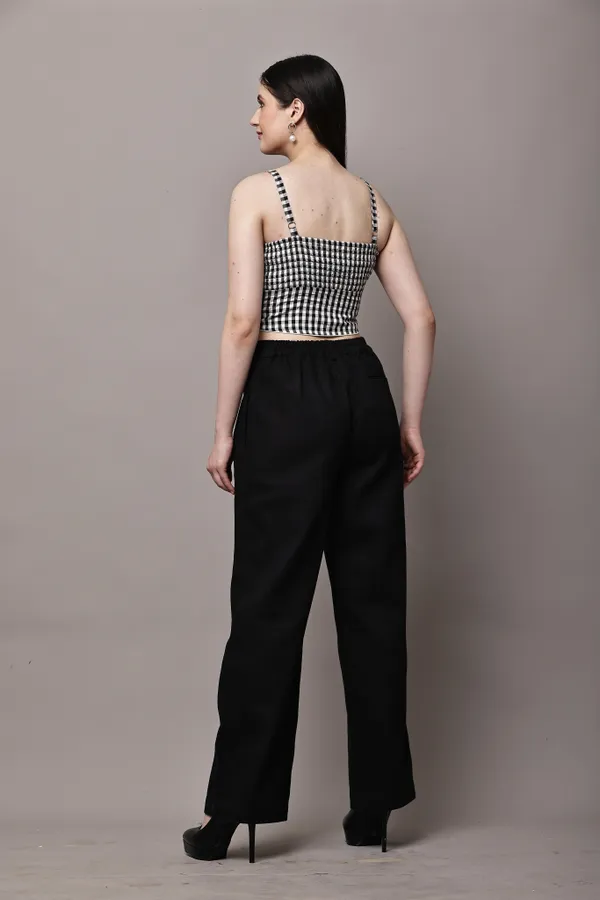 Black_Pure_Cotton_Wide_Leg_Trousers_For_Women