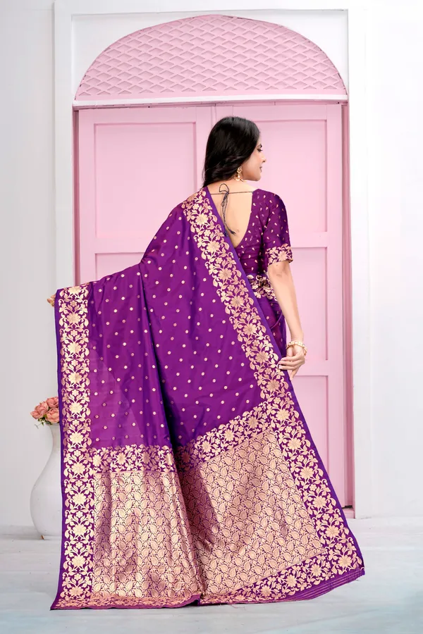 Purple_Jacquard_Silk_Sarees