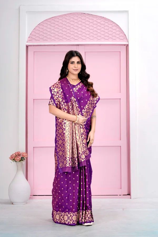 Purple_Jacquard_Silk_Sarees