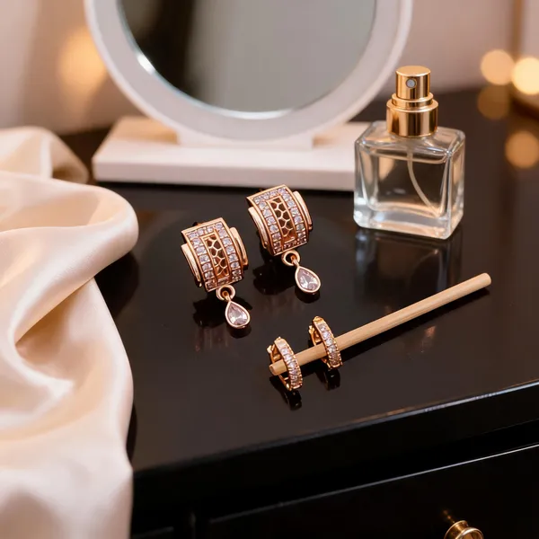 Rose_Gold_Brass_Stone_Hoop_And_Drop_Earrings_Set_For_Women