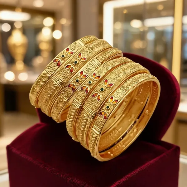 Gold_Tone_Brass_Stone_Embellished_Bangle_Set_For_Women