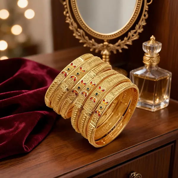 Gold_Tone_Brass_Stone_Embellished_Bangle_Set_For_Women