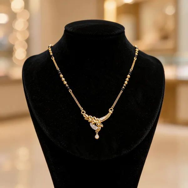 Gold_Brass_Black_Beaded_Mangalsutra_Necklace_For_Women