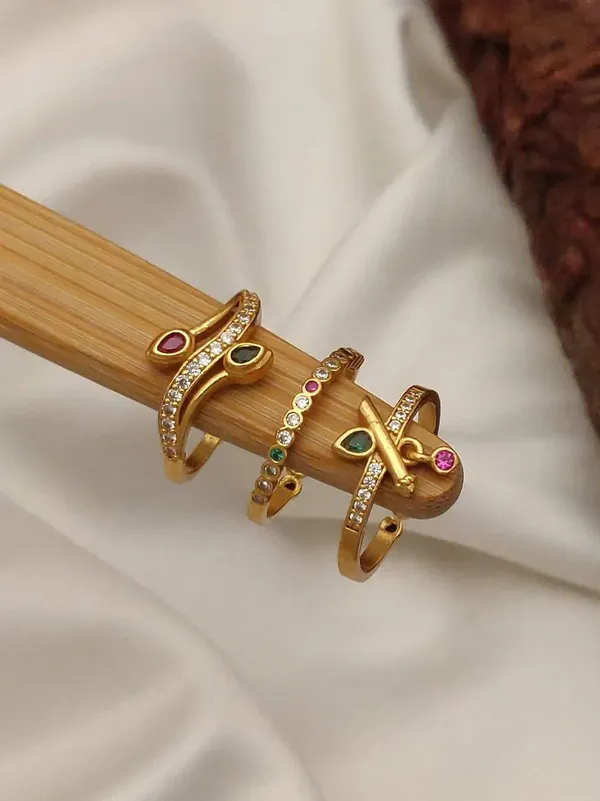 Gold_Tone_Multicolour_Stone_Ring_Set_for_Women