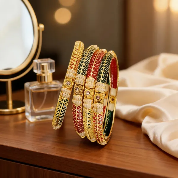 Gold_Brass_Multicolour_Embellished_Bangles_Set_Pack_Of_2