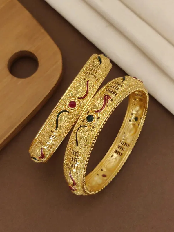 Gold-Toned_Embellished_Bangles_for_Women