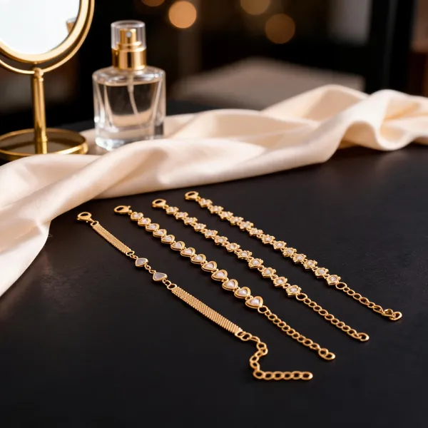 Gold_Brass_Stone_Studded_Chain_Bracelet_Set_For_Women