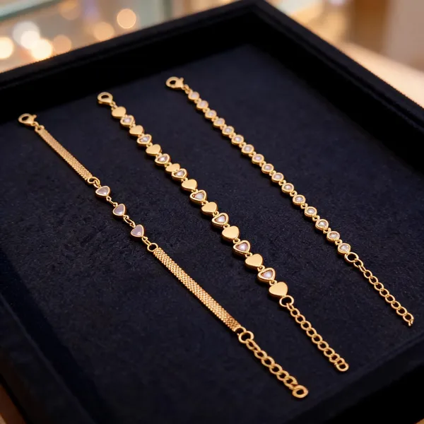 Gold_Brass_Embellished_Chain_Bracelet_Set_Pack_Of_3_For_Women