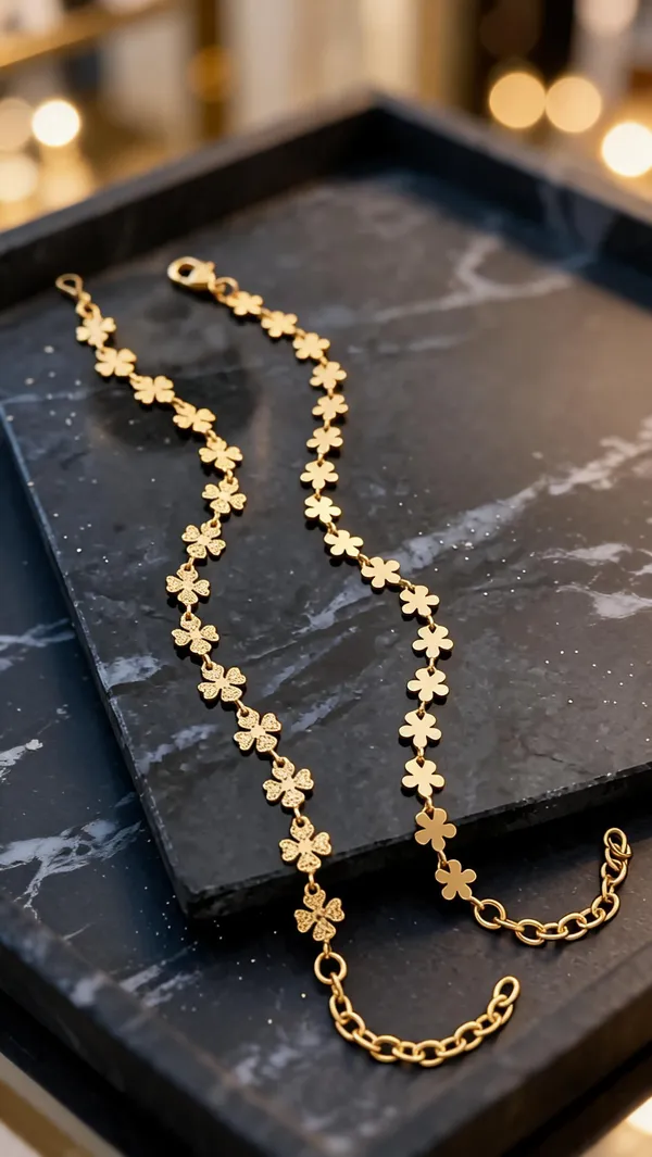 Gold_Brass_Floral_Chain_Necklace_Set_For_Women
