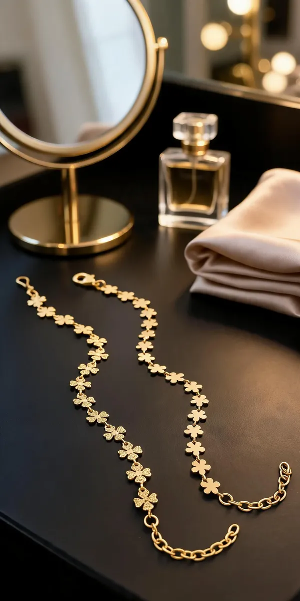 Gold_Brass_Floral_Chain_Necklace_Set_For_Women