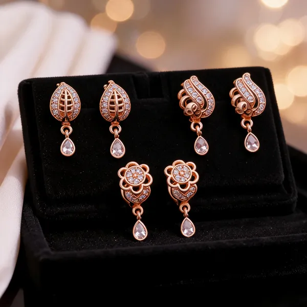 Rose_Gold_Brass_Crystal_Teardrop_Drop_Earrings_For_Women