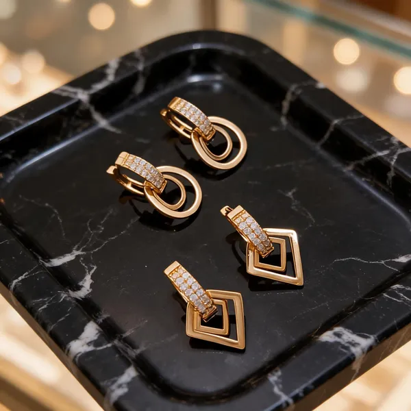 Gold_Brass_Geometric_Drop_Earrings_Set_For_Women