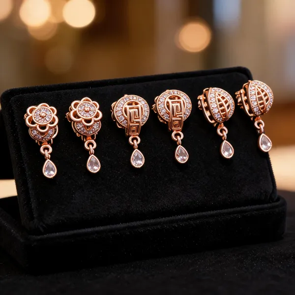 Rose_Gold_Brass_Crystal_Floral_Drop_Earrings_Set_For_Women