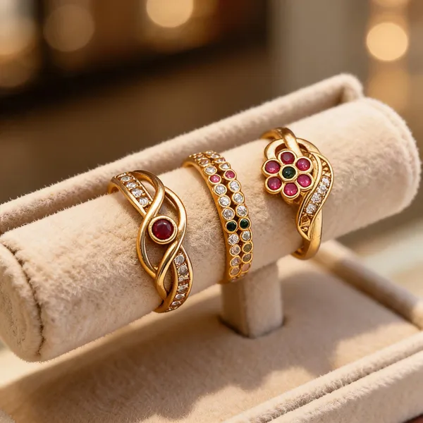 Gold_Brass_Stone_Studded_Ring_Set_For_Women