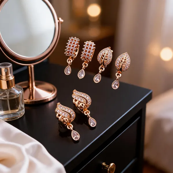Rose_Gold_Brass_Openwork_Crystal_Teardrop_Drop_Earrings_For_Women