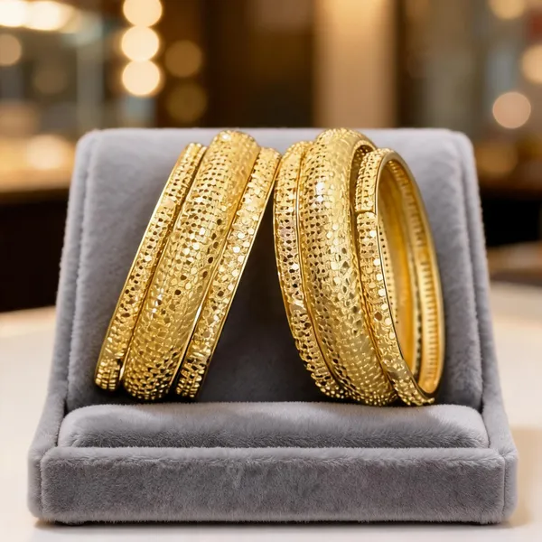 Gold_Brass_Textured_Traditional_Bangle