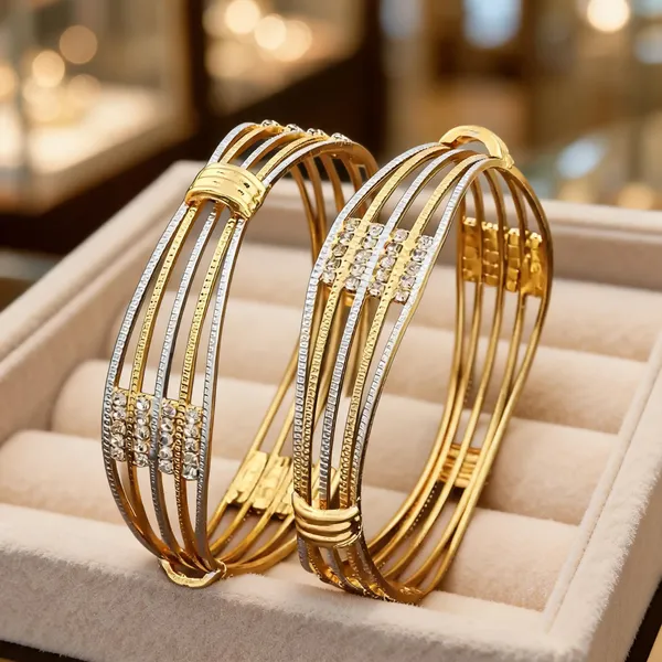 Gold_Tone_Brass_Multi_Row_Crystal_Bangle_For_Women