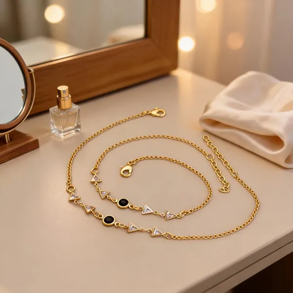 Gold_Brass_Geometric_Chain_Anklet_For_Women