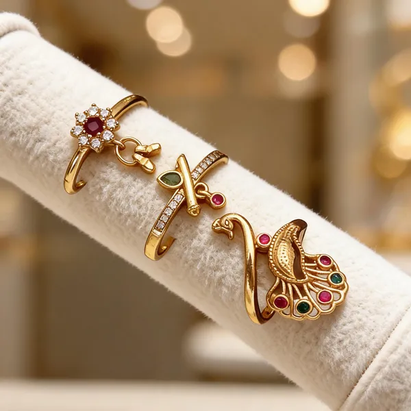 Gold_Brass_Traditional_Peacock_Bangle_Set_For_Women