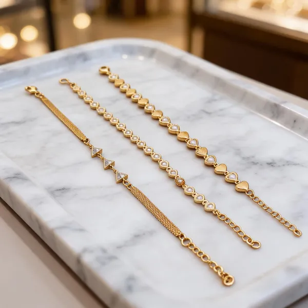 Gold_Brass_Geometric_Layered_Chain_Necklace_Set_For_Women