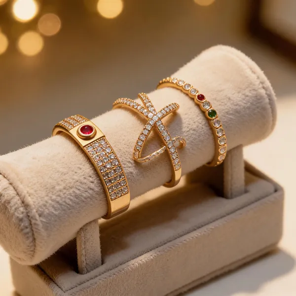 Gold_Brass_Crystal_Stone_Ring_Set_For_Women