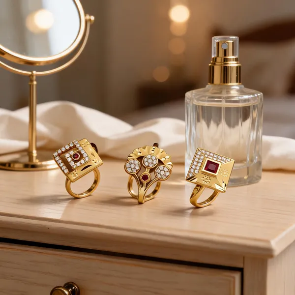 Gold_Brass_Stone_Studded_Statement_Ring_Set_For_Women