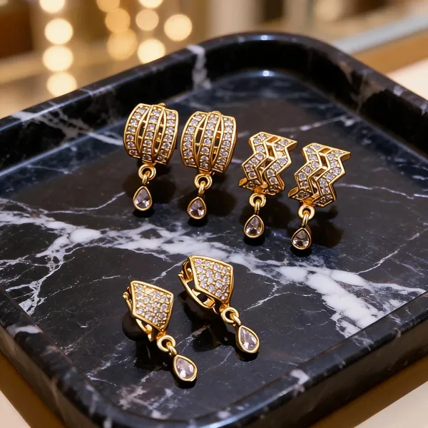 Gold_Brass_Stone_Studded_Geometric_Drop_Earrings_Set_For_Women