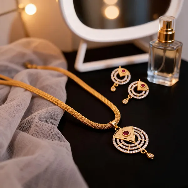 Gold_Brass_Stone_Studded_Necklace_Set_For_Women