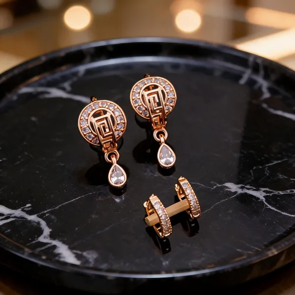Gold_Brass_Crystal_Drop_And_Hoop_Earrings_Set_For_Women