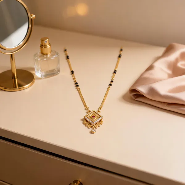 Gold_Brass_Black_Beaded_Geometric_Mangalsutra_For_Women