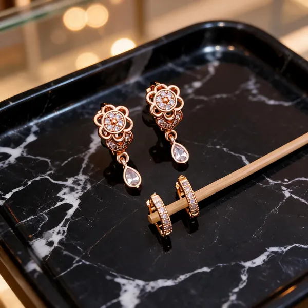 Rose_Gold_Brass_Crystal_Floral_Drop_And_Hoop_Earrings_Set_For_Women
