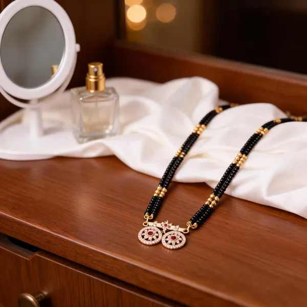 Black_Brass_Beaded_Floral_Mangalsutra_Necklace_For_Women