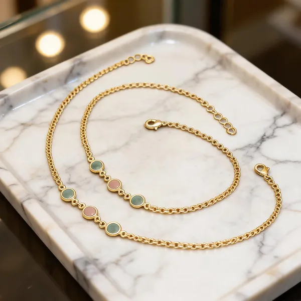 Gold_Brass_Pastel_Stone_Necklace_Bracelet_Set_For_Women