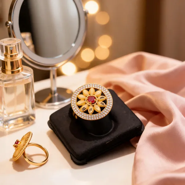 Gold_Brass_Floral_Stone_Statement_Ring_For_Women