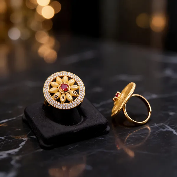 Gold_Brass_Floral_Stone_Statement_Ring_For_Women
