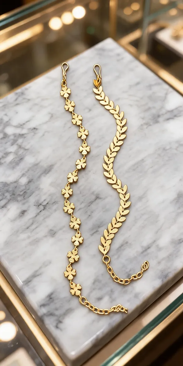Gold_Brass_Floral_Leaf_Chain_Drop_Earrings_For_Women